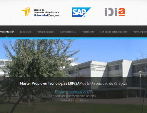 Presentation of SAP Master’s degree University of Zaragoza / IDiA